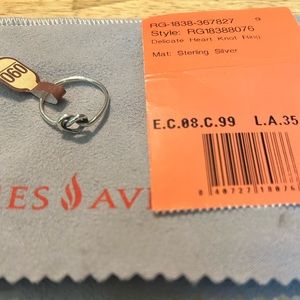James Avery Delicate Heart Know Ring